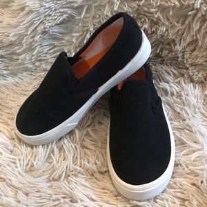 Children’s black loafers